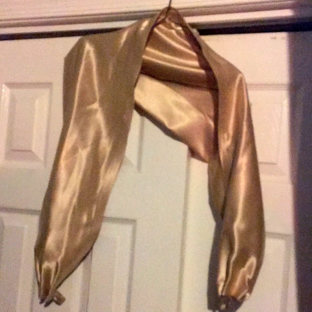 Shawl hand made  by me with tips to put your fingers thru on each side $15